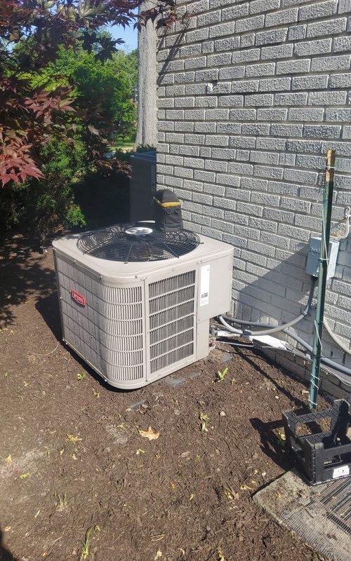 Completed preventive maintenance on two residential air conditioning systems: a 2-year-old outdoor condensing unit and a 6-year-old attic-mounted air handler. Performed comprehensive inspections including checking refrigerant levels, cleaning condenser coils, verifying electrical connections, testing capacitors, inspecting drain lines, replacing air filters, and confirming proper airflow and temperature differentials on both systems. All equipment operating within manufacturer specifications with no deficiencies noted.