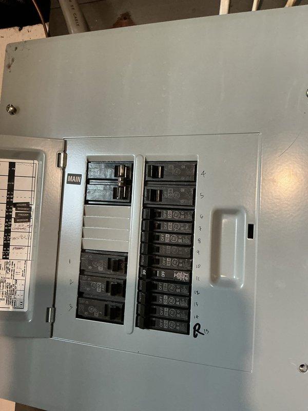Conducted on-site evaluation for add-on air conditioning system installation to existing forced air heating system. Assessed electrical infrastructure and panel capacity to determine compatibility and requirements for new AC unit integration. Documented existing electrical panel configuration, circuit availability, and main service specifications to provide comprehensive equipment and installation estimate.
