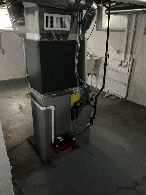 Completed comprehensive HVAC estimate for dual system replacement including attic-mounted air handler and basement furnace unit. Assessment included evaluation for concrete equipment pad installation and security cage requirements to protect exterior condensing units from potential damage or theft.