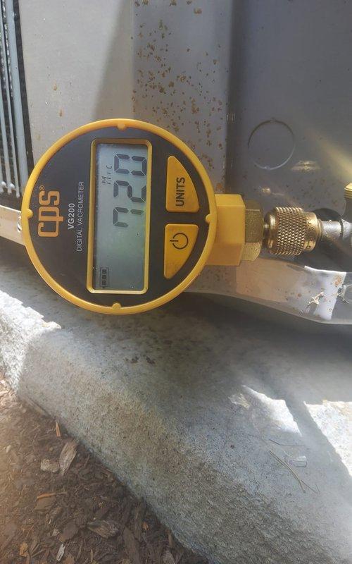 Replaced Unico evaporator coil with new e-coated unit to restore proper system operation. Performed system startup and cycled equipment through complete heating and cooling operations to verify proper refrigerant pressures, airflow, and overall performance. All testing confirmed system operating within manufacturer specifications.
