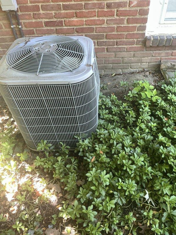 Responded to service call for 5-year-old air conditioning unit rendered inoperable after impact damage from falling ice caused severe denting to top panel and housing, preventing fan blade rotation. Performed on-site assessment and documented extensive physical damage to condenser unit exterior casing and fan assembly. Confirmed insurance company approved repair authorization and captured photographic documentation of damage for claim processing and repair planning purposes.