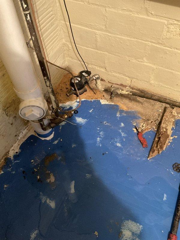 Installed new stop valve and supply line on existing copper piping in residential utility area. Installed 1-1/4" press ball valve with brass fittings to replace water feed serving humidifier and ice maker. Verified proper operation of all water supply connections upon completion.