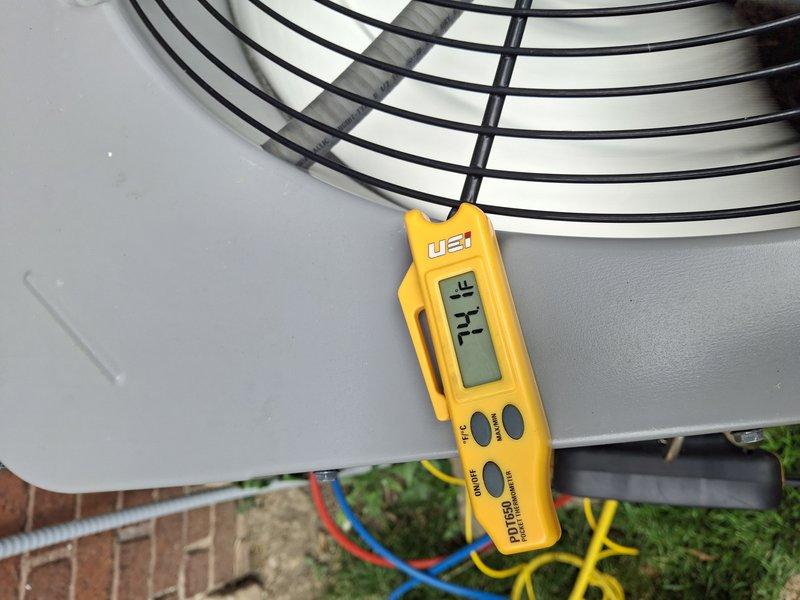 Completed comprehensive cooling maintenance on a 2-year-old Trane system. Performed full AC tune-up including inspection of electrical connections, refrigerant pressures, and condenser unit operation. All components tested within manufacturer specifications and system operating efficiently.