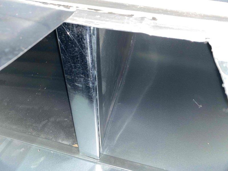 Returned to property to complete installation of return air opening and access panel. Installed dark metal return air grille and secured ductwork connections at return plenum. Work completed per customer's request as scheduled second appointment.