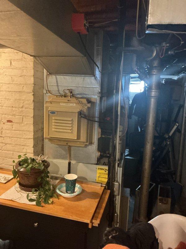 Responded to no cooling complaint on 1995 HVAC system. Performed comprehensive evaluation of outdoor condensing unit and indoor furnace/air handler in basement, documenting existing equipment age and condition. Provided complete system replacement estimate due to equipment being nearly 30 years old and beyond economical repair.