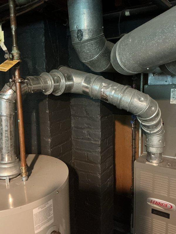 Conducted on-site evaluation for complete furnace and air conditioning system replacement. Assessed existing Lennox HVAC equipment, water heater configuration, ductwork condition, and exterior condenser location in landscaped area to provide comprehensive replacement estimate.