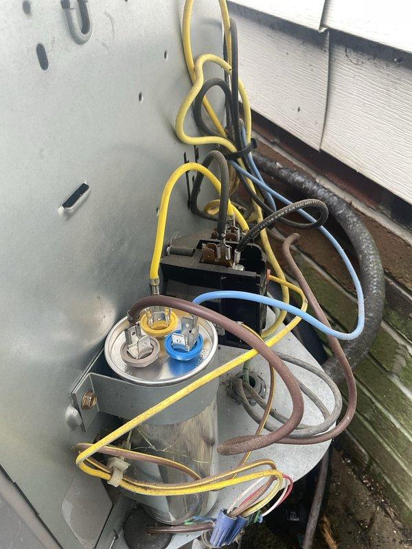 Completed comprehensive AC tune-up on residential air conditioning system. Performed full system diagnostics using digital manifold gauges to measure refrigerant pressures and temperatures, confirming proper operating parameters. Inspected outdoor condenser unit including capacitor, electrical connections, and compressor components. All system components found operating within normal specifications with no deficiencies noted at time of service.
