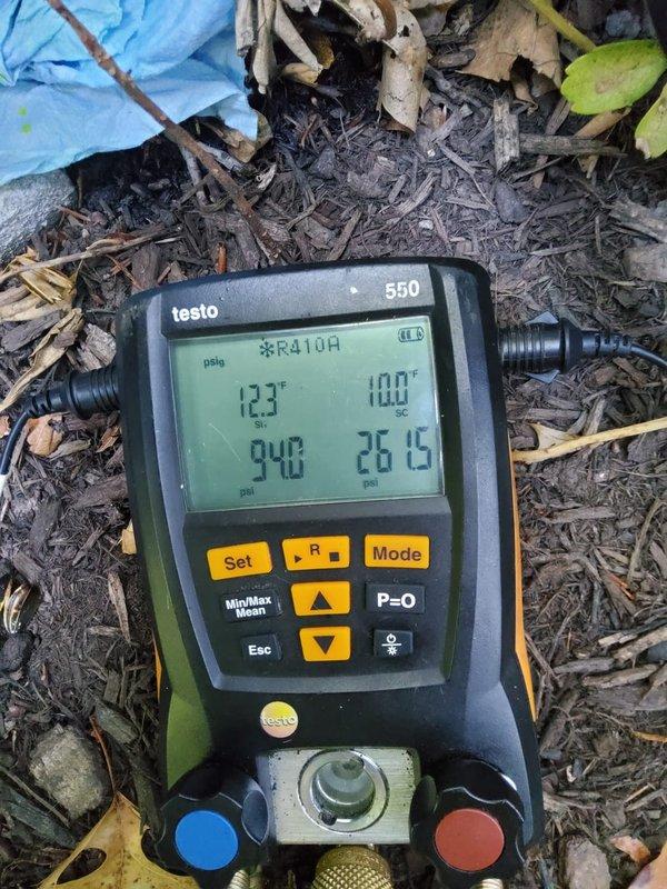 Completed preventative maintenance tune-ups on two Unico air conditioning systems. Performed standard maintenance procedures including refrigerant pressure and temperature measurements using digital manifold gauges, verified R410A refrigerant charge levels, and conducted system performance diagnostics to ensure optimal operation of both units.