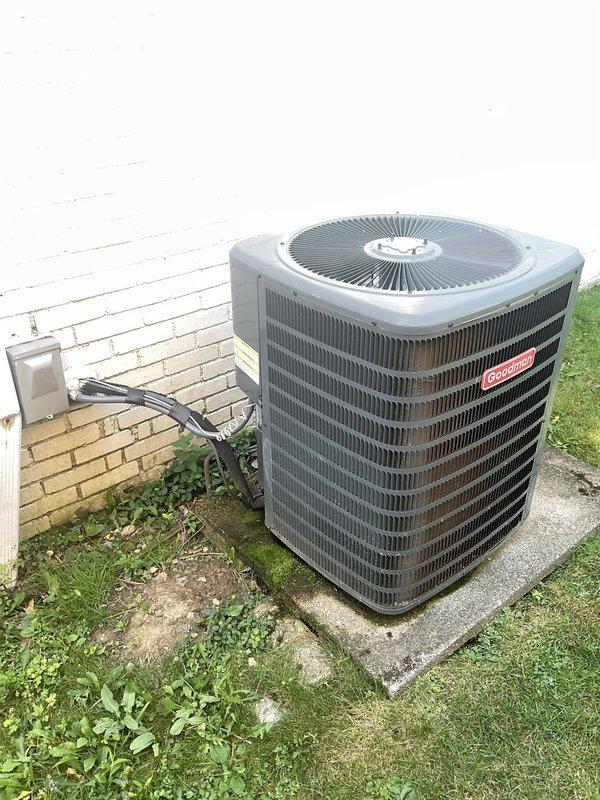 Performed comprehensive AC tune-up on 4-year-old Goodman air conditioning system with no reported operational issues. Completed standard preventative maintenance procedures including inspection of outdoor condenser unit, indoor air handler components, refrigerant lines, electrical connections, and condensate drainage system. All components found operating within normal parameters with system maintaining proper cooling function.