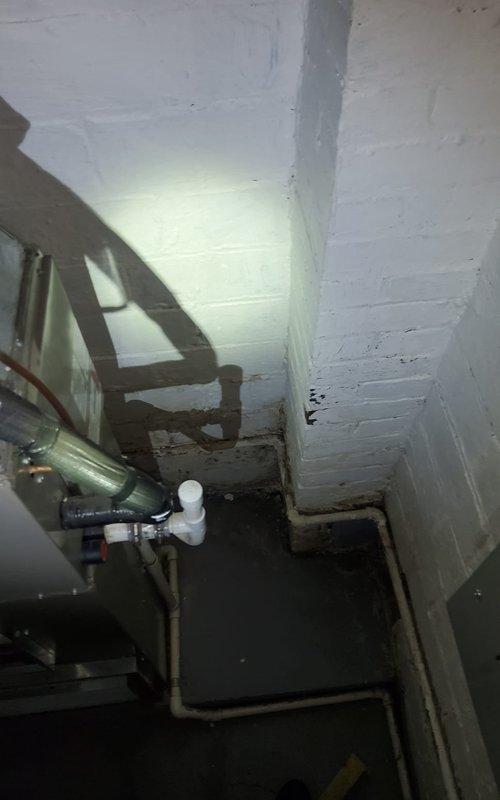 Responded to callback for no airflow issue in dining room and living room following previous no cool service call. Upon inspection, discovered airflow restriction in ductwork system serving affected zones. Investigated basement mechanical area and identified damper positioning or ductwork obstruction preventing proper air distribution to specific supply vents. Adjusted system components and verified adequate airflow restoration to all previously affected areas. System now operating properly with balanced air distribution throughout conditioned space.