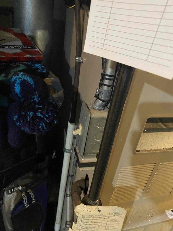 Responded to service call for 27-year-old furnace system with reported grounding issue. Upon arrival, performed diagnostic inspection and confirmed electrical wiring deficiency requiring immediate attention. Replaced faulty wiring to furnace unit and corrected improper grounding condition to restore safe operation and bring system up to code. System tested and verified operational following repairs.
