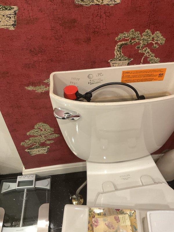 Responded to customer report of toilet continuously running after flush. Upon inspection, removed tank lid and identified internal leak within flush valve assembly. The flush valve flapper was not sealing properly, allowing water to continuously flow from tank into bowl. Replaced faulty flush valve components and adjusted fill valve water level to manufacturer specifications. Tested flush mechanism multiple times to verify proper operation and confirm leak was eliminated. Tank now fills to correct level and stops completely after flush cycle.