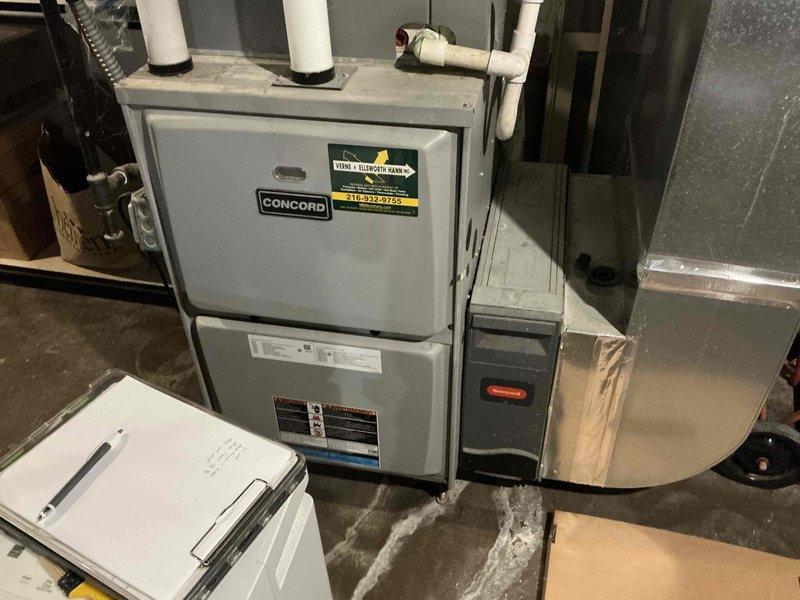 Conducted comprehensive HVAC system evaluation for equipment replacement estimate at residential property. Assessed existing Concord furnace installation, associated ductwork configuration, and electrical service panel capacity to determine specifications and requirements for complete system replacement.