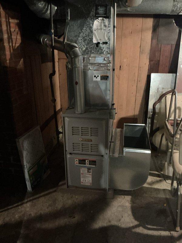Conducted comprehensive furnace replacement estimate at residential property. Evaluated existing gas furnace installation in basement mechanical room, documented current system configuration including ductwork connections and venting arrangement. Assessed exterior access points and determined optimal equipment placement for replacement unit installation.