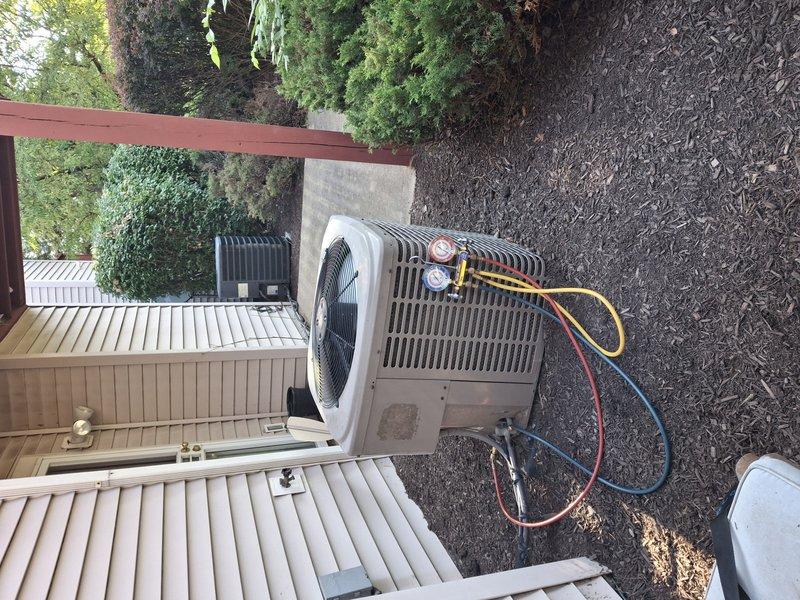 Responded to callback for non-functioning air conditioning system. Upon arrival, connected manifold gauges and diagnostic equipment to outdoor condensing unit to assess system pressures and performance. Measured temperature differentials and verified compressor operation while monitoring refrigerant levels. Performed comprehensive diagnostic testing to identify root cause of system failure and determined necessary corrective actions to restore cooling functionality.