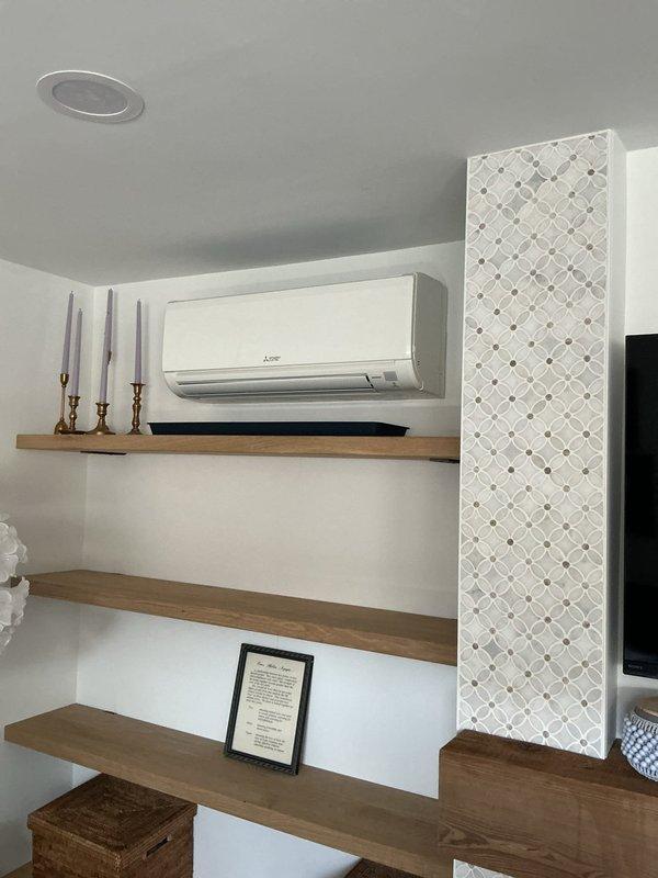 Performed return service call on three-year-old Mitsubishi wall-mounted mini split system that required previous repair two months prior. Conducted diagnostic evaluation, identified and resolved recurring operational issue, tested unit functionality, and verified proper cooling performance before departure.