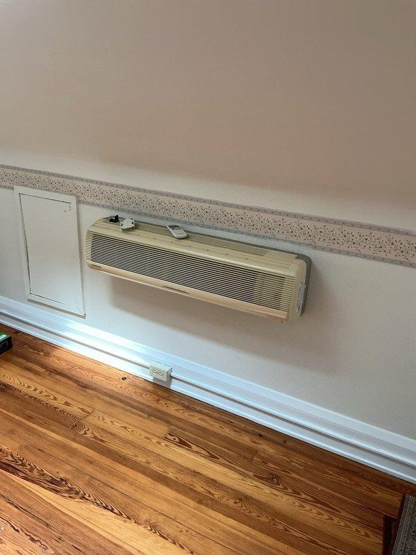Performed routine preventative maintenance on a five-year-old ductless mini-split system consisting of one ceiling-mounted cassette unit and one wall-mounted indoor head unit. Inspected both indoor air handlers, cleaned filters, verified proper airflow through all vents, and checked drain line operation. Tested system operation in both cooling and heating modes to confirm proper functionality. All components found to be operating within normal parameters with no issues identified at time of service.