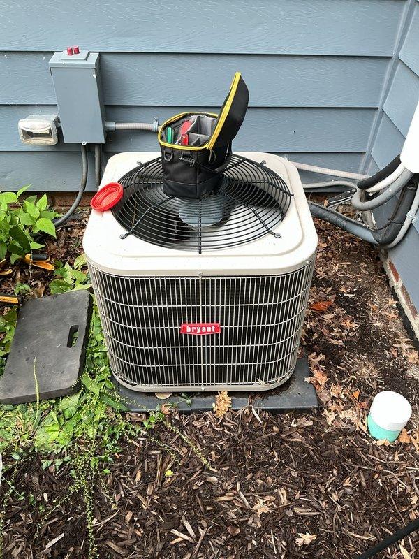 Performed routine maintenance inspection on two residential Bryant cooling systems, both approximately five years old, serving first and second floor zones. Upon arrival, confirmed with property contact that the service event was to be dismissed as both units are operating within normal parameters. Conducted visual assessment of outdoor condensing units, verified proper clearances, inspected electrical disconnects, and documented equipment condition through photographic records. Both systems showed typical wear for age with no immediate service requirements identified.