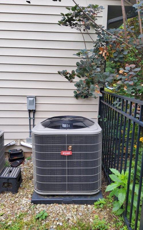 Completed preventive maintenance tune-up on two residential Bryant air conditioning systems, both approximately 2 years old. Performed comprehensive inspection of both outdoor condenser units, including electrical connections, refrigerant levels, compressor operation, condenser coil cleaning, and verification of proper system function. Both units operating within manufacturer specifications with no deficiencies noted.