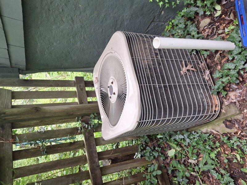 Completed comprehensive tune-up on 21-year-old outdoor condensing unit. Performed standard maintenance protocol including inspection of electrical connections, refrigerant line assessment, fan motor operation verification, and cleaning of condenser coils. Unit operating within acceptable parameters despite age; customer advised of system's advanced age and recommended monitoring for future replacement consideration.