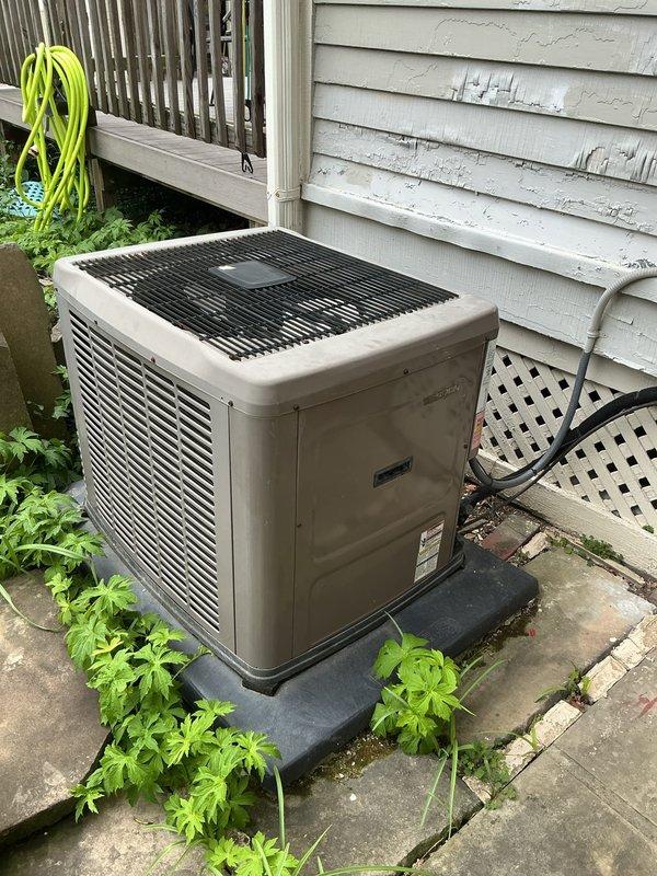 Completed scheduled heating maintenance on a 10-year-old York Category IV direct vent forced air furnace (Model: YP9C080B12MP12CA, 80,000 BTUH input). Performed comprehensive system inspection including burner assembly examination, heat exchanger visual inspection, blower motor operation verification, and air filter assessment. Tested gas pressure, confirmed proper venting function, verified temperature rise within manufacturer specifications of 40-70°F, and ensured all safety controls were operating correctly. System is functioning properly with no issues identified at this time.