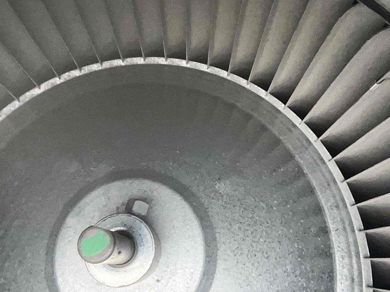 Completed comprehensive furnace maintenance and tune-up on heating system found in proper working condition. Performed thorough inspection of blower assembly, noting dust accumulation on blower wheel and housing. Conducted diagnostic testing using calibration equipment to measure system performance parameters, recording supply air temperature at 115.7°F and verifying proper combustion with CO2 readings at safe levels. Cleaned blower wheel and components to restore optimal airflow efficiency. Verified all safety controls, electrical connections, and mechanical components operating within manufacturer specifications. System tested and confirmed functioning properly upon completion of maintenance service.