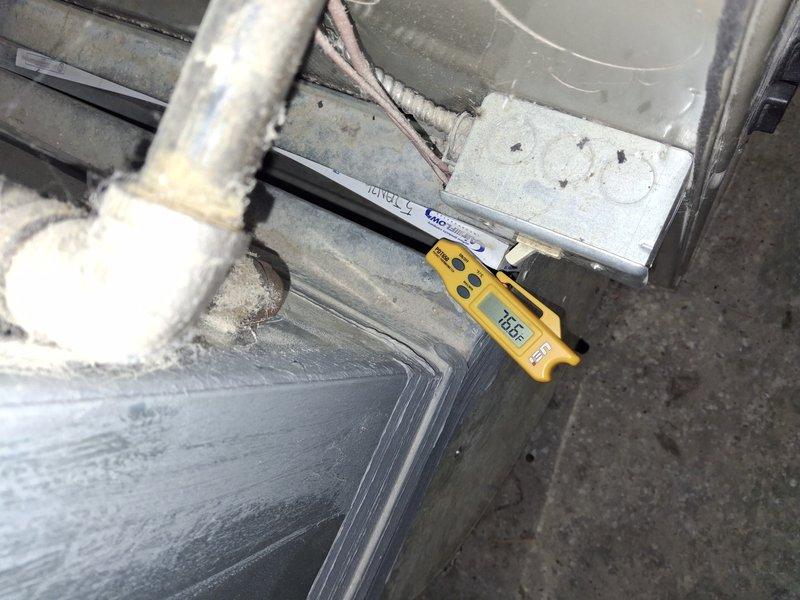 Responded to service call for central air conditioning system with reported fan malfunction and insufficient cooling. Upon arrival, performed diagnostic evaluation of 5-year-old outdoor condensing unit and indoor air handler components. Conducted temperature measurements at system junction points, recording supply air temperature of 125°F at equipment seam and return air temperature of 58.8°F at floor register, confirming significant temperature differential indicating compressor operation but inadequate cooling performance. Inspected outdoor unit fan motor, capacitor, and electrical connections. Examined refrigerant lines for proper insulation and potential restrictions. Verified thermostat settings and system controls. Assessed overall system operation and identified root cause of cooling deficiency. Provided technical consultation regarding repair options and recommended course of action to restore proper system functionality.