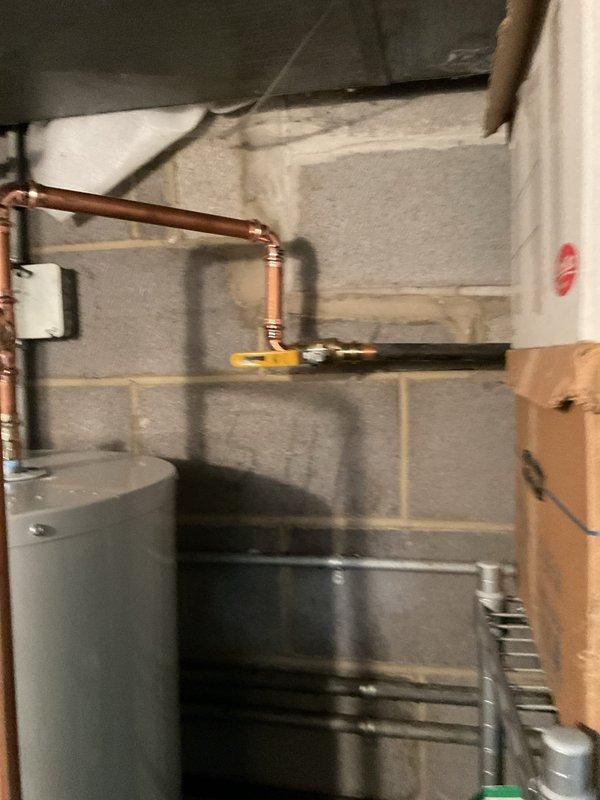 Replaced a failed 50-gallon electric water heater that was leaking from both the top and bottom heating elements. Installed new unit with proper copper piping connections, expansion tank, and pressure relief valve, restoring full hot water service to the residence.