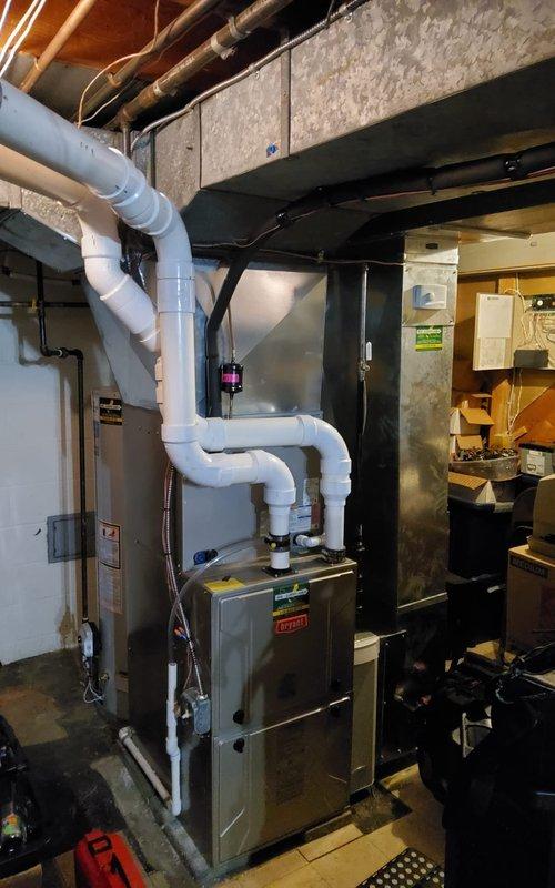 Completed comprehensive heating maintenance on a 5-6 year old gas-powered furnace system. Performed thorough system diagnostics using digital measurement tools to verify proper airside performance, including temperature differentials, humidity levels, and BTU output across return and supply air streams. Conducted manometer pressure testing to ensure optimal combustion and venting performance. All measurements confirmed system is operating within manufacturer specifications, and maintenance contract renewal was recommended to maintain optimal performance and efficiency.
