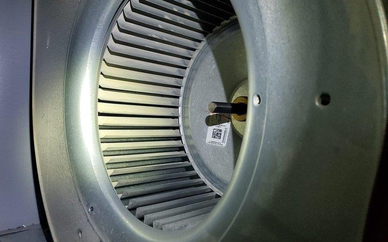 Completed comprehensive heating maintenance on a 5-year-old gas furnace system during scheduled morning service window. Performed thorough inspection of blower assembly and squirrel cage fan, confirming proper blade alignment and operational integrity of air handling components. All system components found to be functioning within normal parameters with no immediate service needs identified.