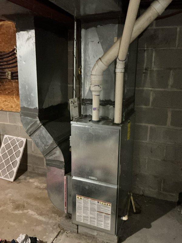 Responded to service call for furnace pilot light failure following power outage. Upon arrival, inspected gas-fired forced-air heating system and confirmed pilot would not relight after power restoration. Performed diagnostic assessment of ignition system components and gas supply. Successfully restored furnace operation by relighting pilot assembly and verifying proper flame characteristics and system cycling.