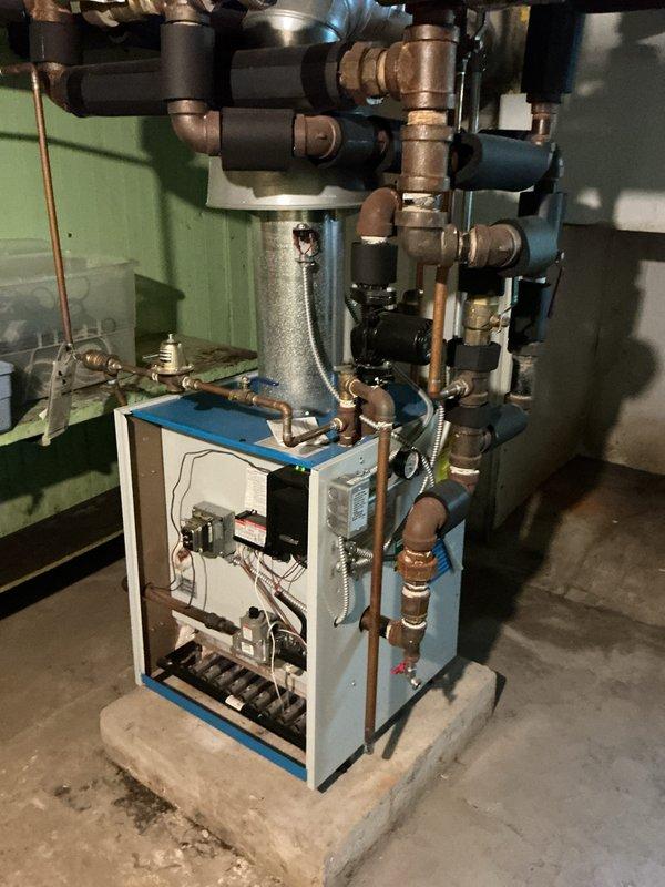 Performed comprehensive annual maintenance and tune-up on 20-year-old hydronic heating system. Inspected boiler unit, expansion tank, circulator pump, zone valves, and all associated piping and connections. Verified proper operation of all mechanical components, tested safety controls, and confirmed system pressurization within manufacturer specifications.