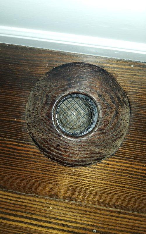 Responded to service call for separated floor vent register following previous installation. Inspected and secured loose floor register in hallway, ensuring proper fit and alignment with ductwork. Verified register is now stable and properly seated in opening to prevent future separation.