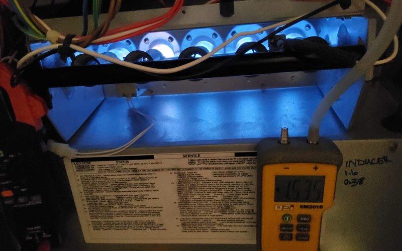 Completed annual heating maintenance and inspection on two 4-year-old Bryant furnace systems. Performed comprehensive tune-up procedures on both units, including inspection of burner assemblies which showed proper blue flame combustion patterns, verification of electrical connections and wiring, testing of system controls and safety devices, and diagnostic measurements using calibrated HVAC testing equipment. Both furnaces are operating within normal parameters with no issues identified.