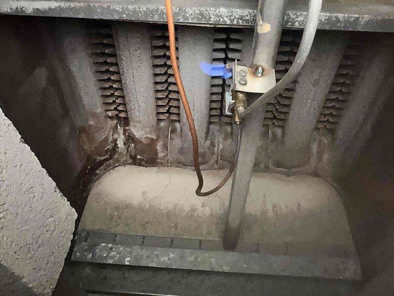 Completed annual maintenance and tune-up on 8-year-old boiler system per membership agreement. Performed comprehensive inspection of heat exchanger, burner assembly, gas valve components, and all electrical connections. Conducted combustion analysis testing using diagnostic meter to verify proper gas pressure, temperature readings, and system efficiency. Inspected finned heat exchanger plates for signs of deterioration or carbon buildup, confirmed condensate drain pan and PVC drainage lines were clear and functioning properly. All components found to be operating within manufacturer specifications with no immediate safety concerns or repair needs identified at this time.
