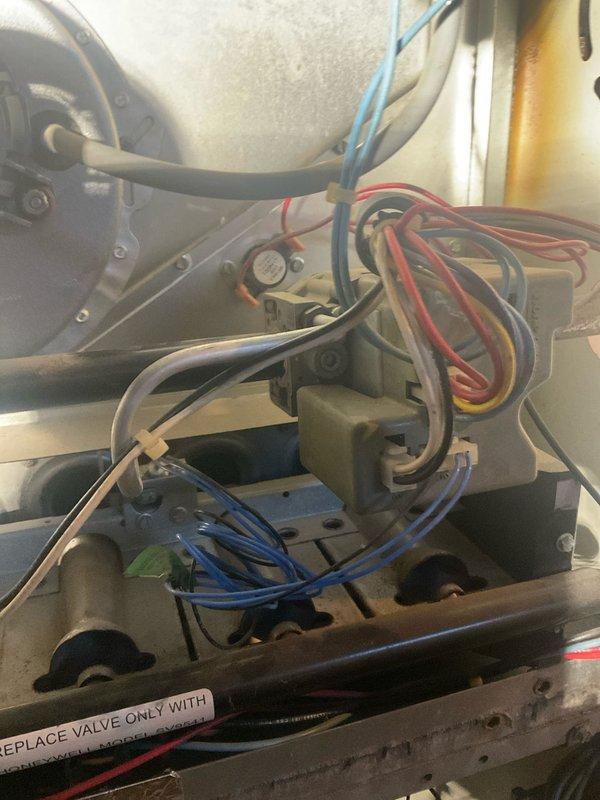 Responded to no-heat call on 20-year-old residential furnace. Upon inspection, diagnosed failed gas valve preventing ignition sequence from completing. Removed and replaced defective gas valve with manufacturer-approved replacement part, reconnected all electrical connections and gas line, performed combustion analysis to verify proper operation, and tested unit through multiple heating cycles to confirm reliable ignition and flame sensing.