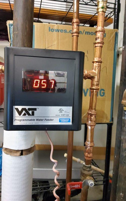 Responded to no-power thermostat issue following remodeling work. Upon arrival, traced wiring from thermostat to HVAC system and identified disconnected low-voltage wire that had been inadvertently pulled loose during contractor's renovation activities. Reconnected and secured thermostat wiring, restored power to unit, and verified proper system operation and communication between thermostat and air conditioning equipment.