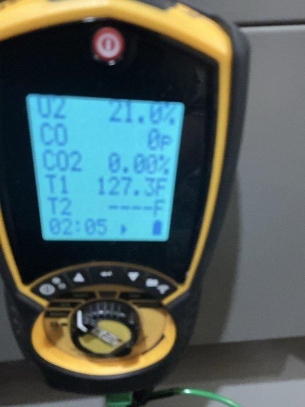 Completed annual tune-up on 11-year-old residential hot water boiler. Performed combustion analysis using digital analyzer, recording flue gas temperatures and CO2 levels to verify efficient operation. Inspected burner assembly, confirmed proper flame characteristics with blue primary flames and minimal yellow tipping, indicating optimal air-fuel mixture. All safety controls tested and operating within manufacturer specifications.