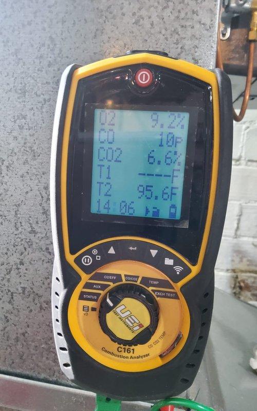 Performed comprehensive annual maintenance on a 3-year-old furnace system located in the basement. Conducted complete system inspection and tune-up procedures including combustion analysis using digital analyzer, which confirmed optimal operating parameters with proper O2, CO, and CO2 levels. Verified temperature differentials across heat exchanger were within manufacturer specifications. Inspected all internal components including burner assembly, ignition system, blower motor, and flame sensor. Checked all electrical connections and control wiring for proper termination and condition. Examined condensate drain system and PVC venting for proper operation and clearances. System is operating efficiently with no deficiencies noted. All safety controls tested and functioning properly.
