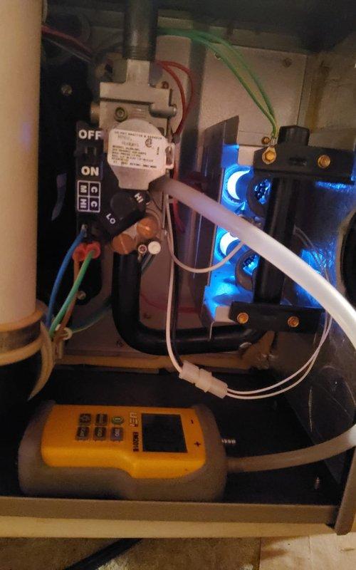 Completed comprehensive tune-up and safety inspection on two gas furnace systems. Verified proper ignition sequence, burner operation with clean blue flame pattern, electrical connections, and control functionality on both units. Customer informed of home protection plan renewal availability for continued coverage.