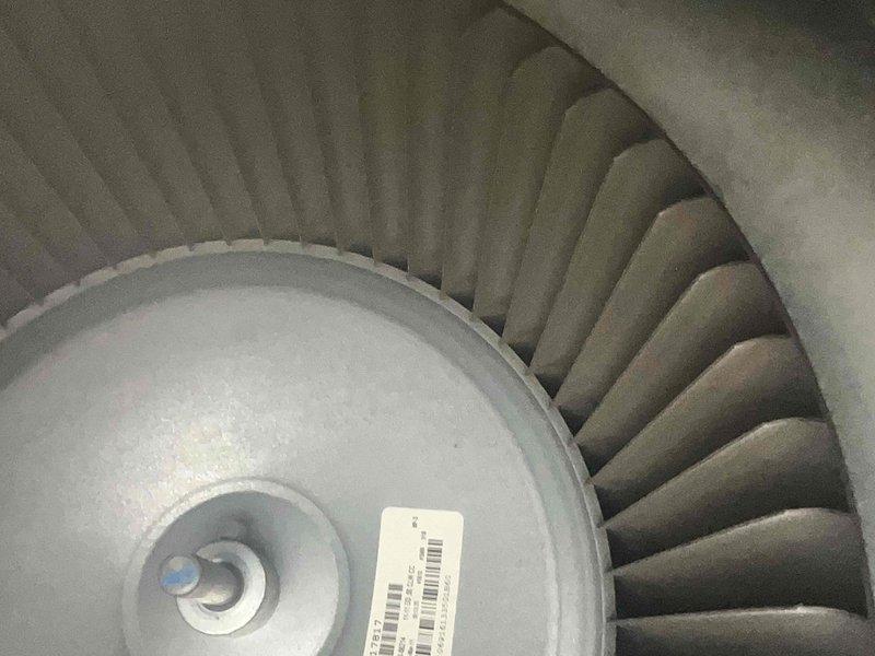 Completed preventive maintenance on a 14-year-old gas-powered heating system. Performed combustion analysis using digital analyzer, recording oxygen, carbon monoxide, carbon dioxide levels, and temperature differentials to verify safe and efficient operation. Inspected blower assembly and fan motor, confirming proper airflow and mechanical integrity of all rotating components.