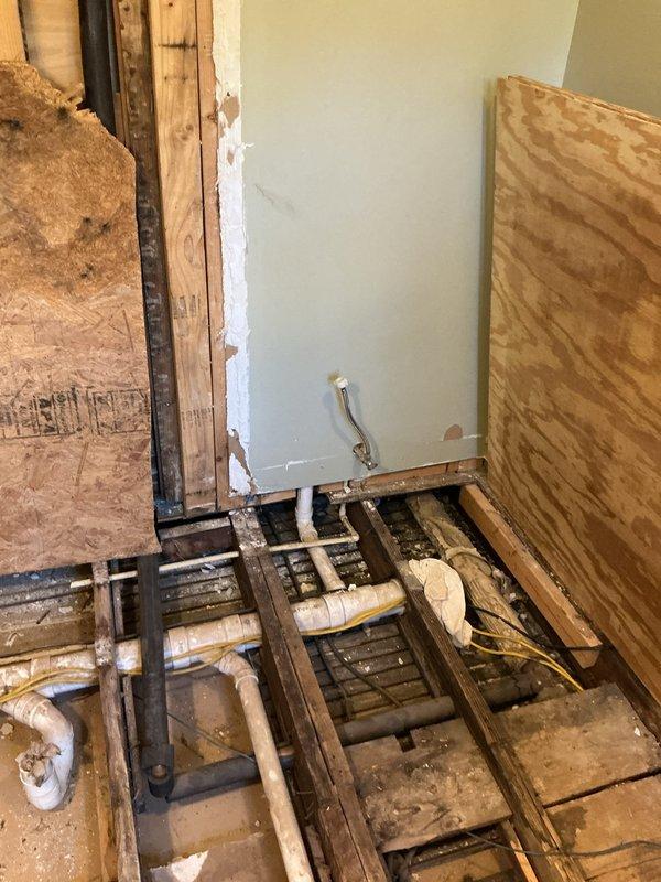 Responded to emergency service call for multi-boiler system with reported radiator leak and no-heat condition on second unit. Accessed boiler through ceiling opening in unfinished space, navigating floor joists and existing plumbing infrastructure to reach equipment. Inspected all three boilers, identified and addressed leaking radiator connection and diagnosed heating system malfunction on affected unit, completing repairs to restore full operation before customer's departure.