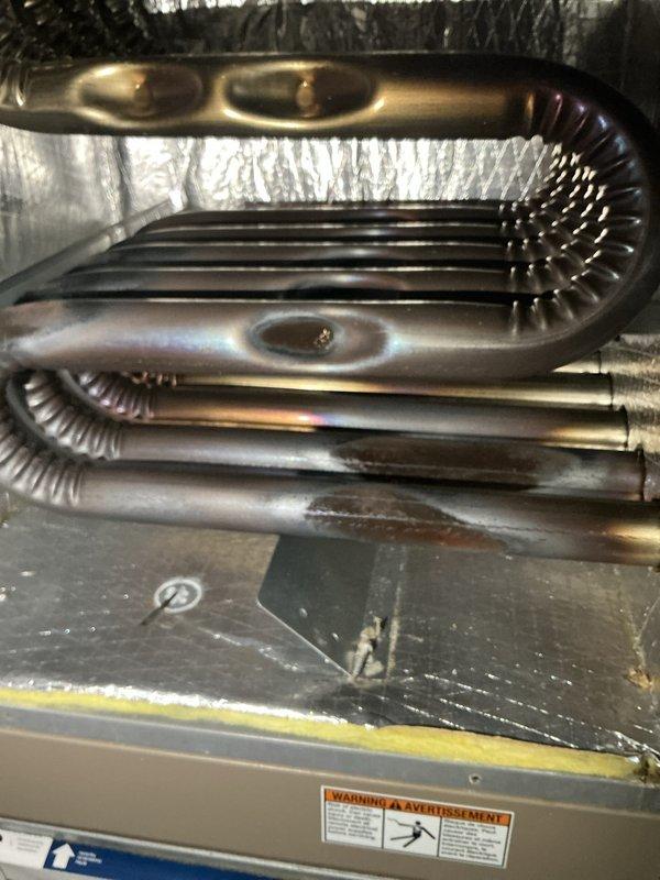 Performed comprehensive inspection of direct vent forced air furnace for new homeowner concerned about operational noise levels. Examined heat exchanger coils, blower assembly, and all internal components; verified unit is operating within normal parameters with no safety concerns identified. Provided customer education on proper thermostat programming and system operation.