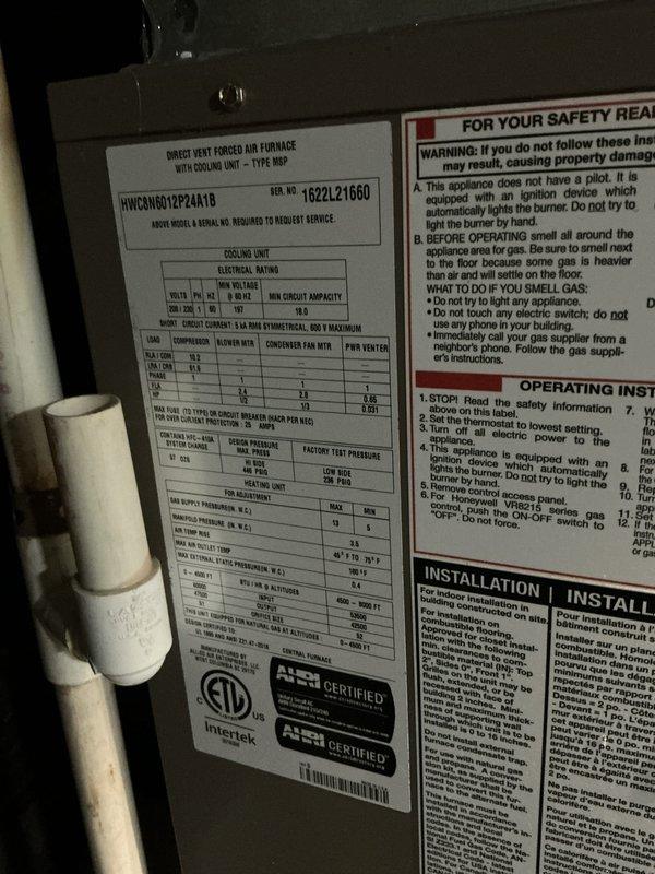 Performed comprehensive inspection of direct vent forced air furnace for new homeowner concerned about operational noise levels. Examined heat exchanger coils, blower assembly, and all internal components; verified unit is operating within normal parameters with no safety concerns identified. Provided customer education on proper thermostat programming and system operation.