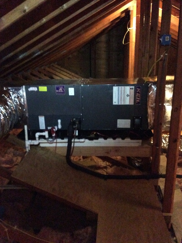 Install Goodman air handler and condenser 