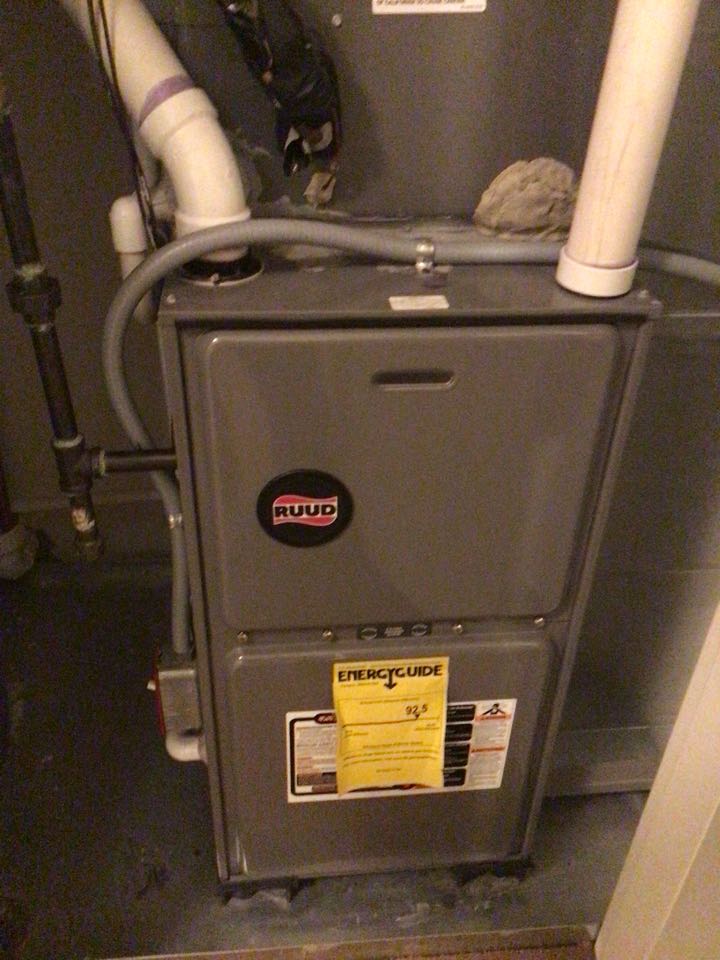 PERFORMED PRECISION HEAT TUNE UP ON A RUUD FURNACE 