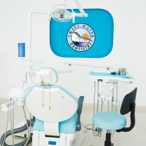 Female, adult patient, presented for hygiene cleaning, periodontal charting, and periodic exam. Patient recently started traditional braces and using waterpik.