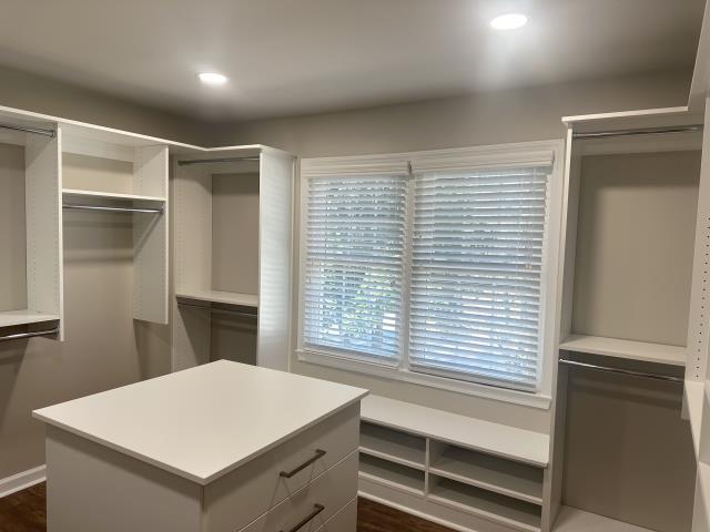 Custom 2" Fauxwood Blinds project completed for a home in Roswell, GA.