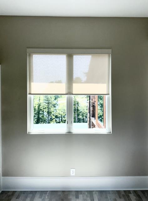 Custom Roller Shades project for a home in Whitesburgh, GA.