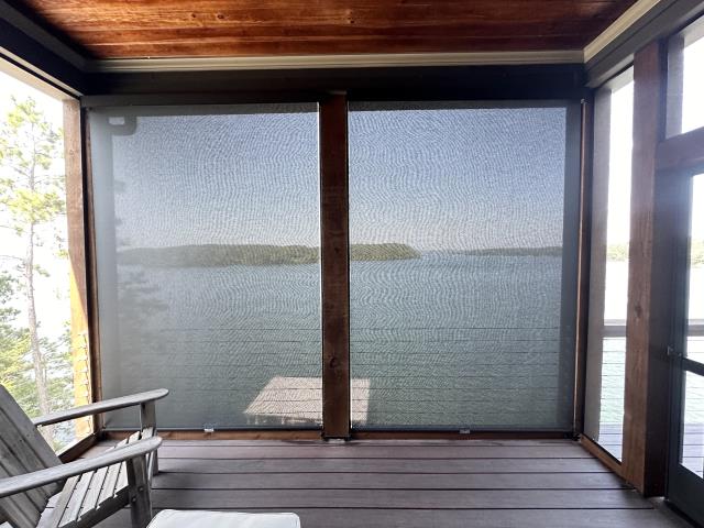 Custom Cordless 3% Nordicscreen Solar Shades with/ Fascia in Wedowee, AL